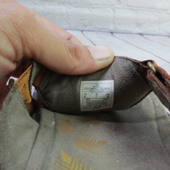 Merrell Adhera Brown Leather Casual Flats Thong Sandal Size US 9 - Picture 7 of 9